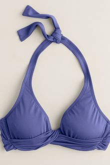 J.Crew Twist Halter Underwire Top - Lyst