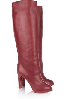 Christian Louboutin Vicky 120 Leather Knee Boots - Lyst