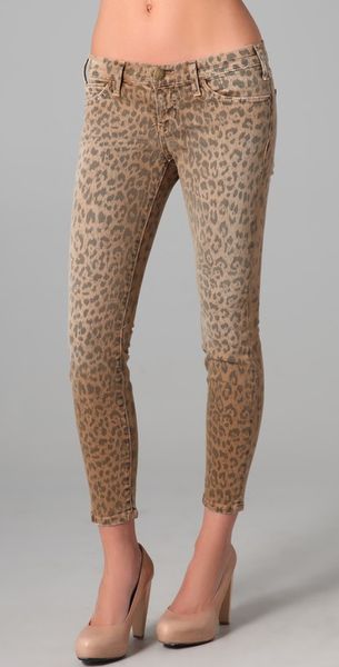 Current/elliott The Stiletto Skinny Jeans in Beige (camel) - Lyst