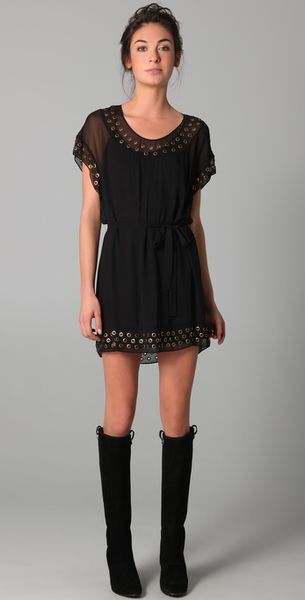 Diane Von Furstenberg New Sol Dress in Black - Lyst