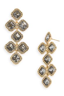 Kate Spade Pavé Chandelier Earrings - Lyst