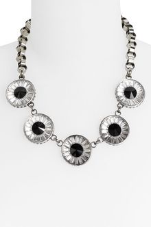 St. John Collection Crystal & Faux Pearl Necklace - Lyst
