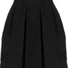 Zac Posen Pleated Crepe Aline Skirt in Black - Lyst