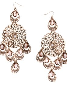 ASOS Collection Asos Pearl Filigree Chandelier Earrings - Lyst