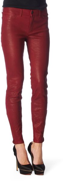  Oxblood Red Leather Legging 