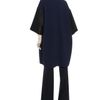 Roksanda Ilincic Woolcrepe Swing Coat in Blue (black navy) - Lyst