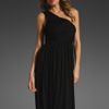 Tibi Goddess Jersey Gown in Black - Lyst