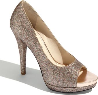 Vera Wang Lavender Glitter Platform Pump - Lyst