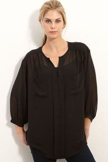 Olivia Moon Sheer Blouse - Lyst