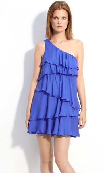 jay godfrey one shoulder gown