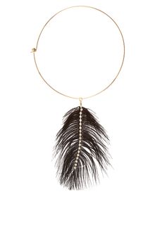 ASOS Collection Asos Feather Chocker Necklace - Lyst