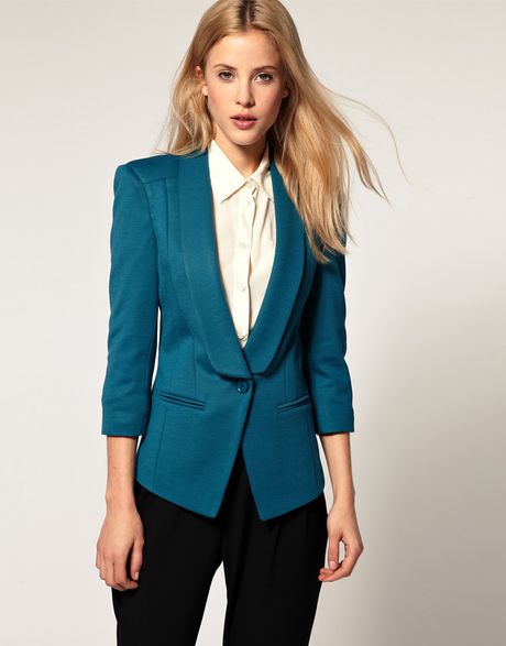 Asos Ponti Deep Lapel Blazer
