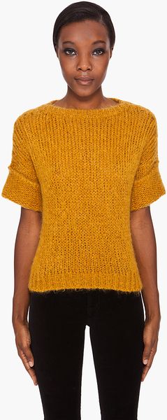 Carven Short Sleeve Sweater - Lyst