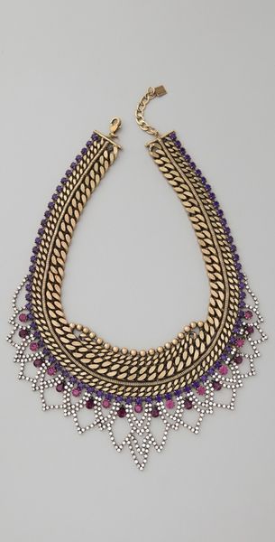 Dannijo Marguerite Necklace in Purple - Lyst