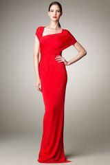 Donna Karan New York Wrapped Jersey Gown