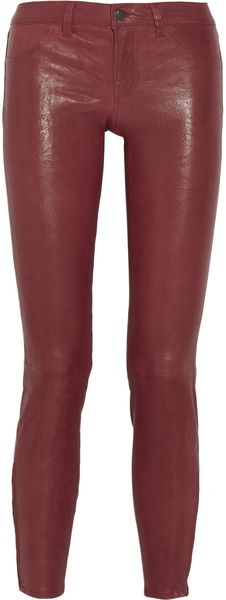 J Brand Stretch-leather Skinny Pants - Lyst