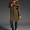 Mackage Nola Rib Coat in Green (taupe) - Lyst