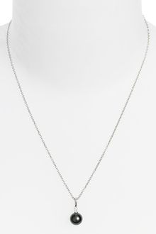 Mikimoto Diamond & Black South Sea Cultured Pearl Pendant Necklace - Lyst