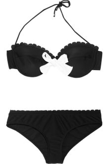 Miu Miu Bow-embellished Halterneck Bikini - Lyst