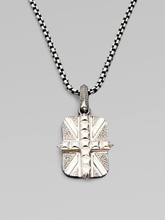Stephen Webster Sterling Silver Union Jack Pendant - Lyst