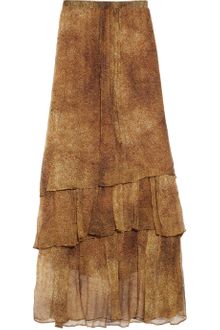 Supertrash Selby Printed Silk Maxi Skirt - Lyst