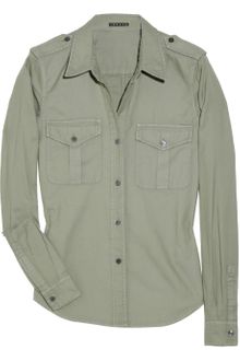 Theory Military-style Cotton Shirt - Lyst