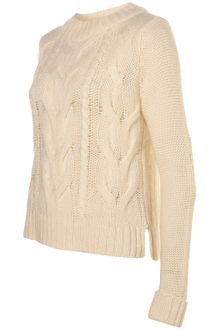 Topshop Knitted Aran Cable Jumper - Lyst