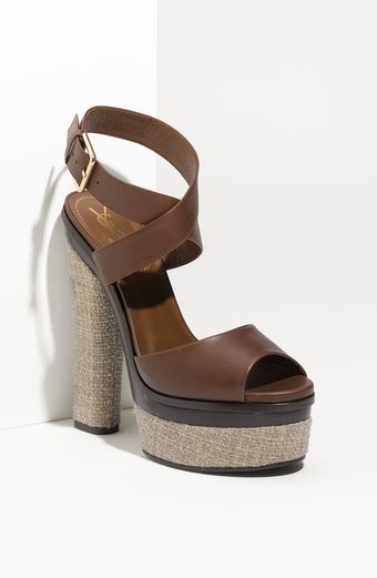 Yves Saint Laurent Platform Sandal - Lyst