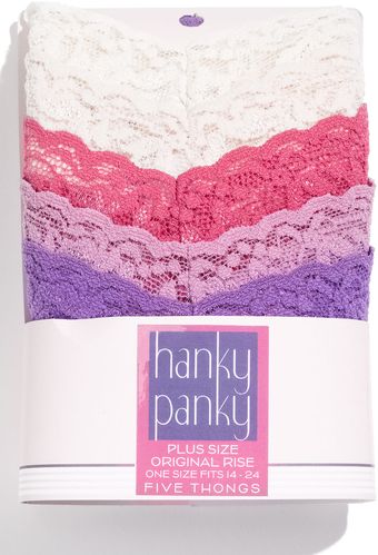 Hanky Panky Thong (5-pack) (plus) - Lyst