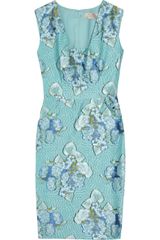 Lela Rose Garden Jacquard Dress