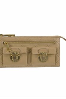 Marc Jacobs Quilted Zip Clutch in Camel - Lyst