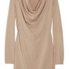Splendid Cowlneck Stretchjersey Dress in Brown (caramel) - Lyst