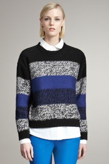 Stella McCartney Striped Knit Sweater - Lyst