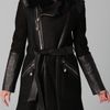Temperley London Sofia Sheepskin Coat in Black - Lyst