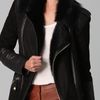 Temperley London Sofia Sheepskin Coat in Black - Lyst