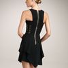 Versace Scarfhem Bustier Dress in Black - Lyst