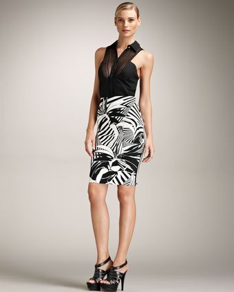 Versace Tropical Animal Print Pencil - Lyst