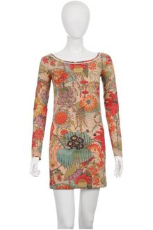 French Connection Magic Garden Jersey Dress - Multi Beige - Lyst