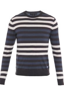 Marc By Marc Jacobs Stripe Silk Cotton Jumper - Lyst