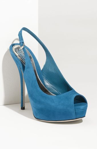 Gucci Sofia Peep Toe Slingback - Lyst