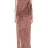 Marc Jacobs Printed Silkchiffon Strapless Gown in Red - Lyst