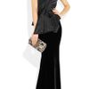 Marchesa Velvet Maxi Skirt in Black - Lyst
