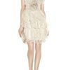 Notte By Marchesa Ruffled Silkcrepe Dress in White - Lyst