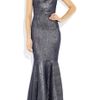 Roland Mouret Copperfield Metallic Silkblend Gown in Blue (navy) - Lyst