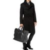 Balenciaga Wool Gabardine Trench Coat in Black for Men - Lyst