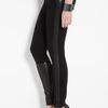 Dkny Pull On Leggings with Leather Panels in Black - Lyst