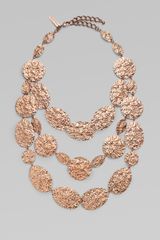 Oscar de la Renta Multi-row Textured Necklace