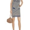 Peter Pilotto Turtleneck Woven Dress in Blue - Lyst
