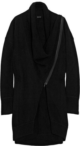 Donna Karan New York Asymmetric Cashmere Cardigan - Lyst
