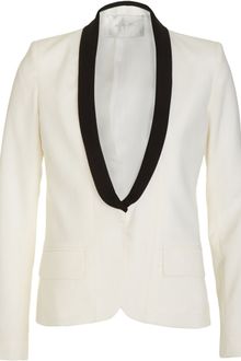 Helmut Lang Contrast Lapel Blazer - Lyst